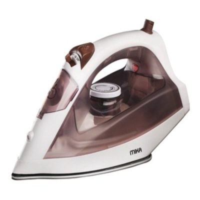 Mika Steam Iron  Ceramic Soleplate  White & Brown MIST211C