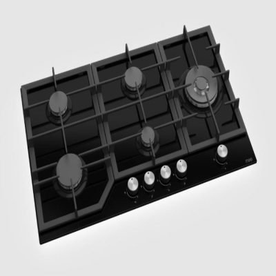 Mika Hob  Built In Gas Hob  90cm  Glass MGH91503FBGW