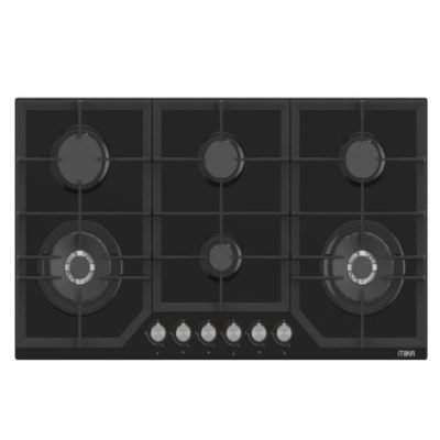 Mika Hob  Built In Gas Hob  90cm  Glass MGH92602FBGW2