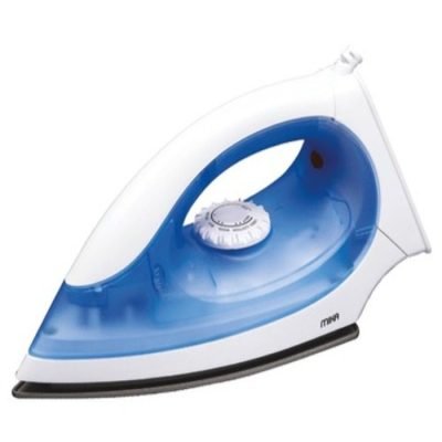 Mika Dry Iron  Non-Stick Soleplate - White & Blue MDIR318
