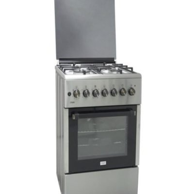 Mika Cooker  Standing Cooker  60cm X 60cm  4 Gas  Electric Oven  Half Inox MST624HI/TS6W