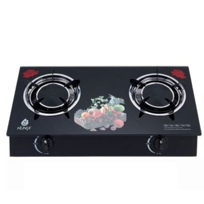 Nunix Cooker  2 Burner Infra-red Glass Tampered Table Top Burner GI-004