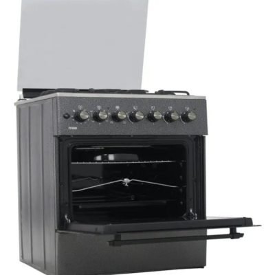 Mika Cooker  Standing Cooker  58cm x 58cm  3 Gas Burner + 1 Electric Plate  Decor Silver MST6031DS/TRL