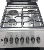 Mika Cooker Free Standing  60cm x 60cm  3 Gas Burner + 1 Electric Plate  Half Inox MST6131HI/TR4 - Image 2