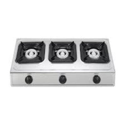 Amaze Cooker Stainless Steel 3 Burner Table Top Gas Stove