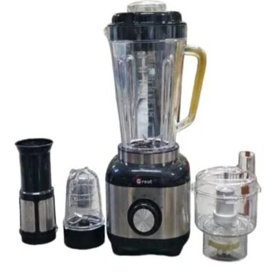 Great Tech Blender 4 in 1 Unbreakable Jug Waterproof Motor Stainless Steel Blade