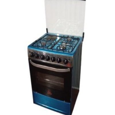 Eurochef Cooker EG65-3+1-E OVEN Free Stand Glass Top Cooker Rotisserie 75L Oven