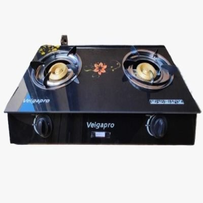 Ipcone Cooker 2 Burner - Glass Top And Gas Stove Double Burner