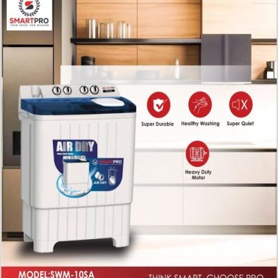 Smart Pro Washing Machine 10KG Twin Tub, White/Grey - SMW-10SA  (1YR WRTY)