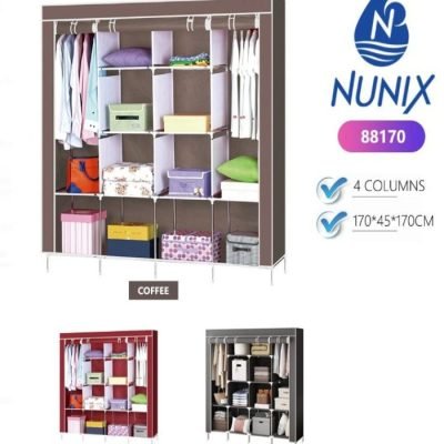 Nunix Portable 4  Column Wardrobe With Quality Fabric 88170