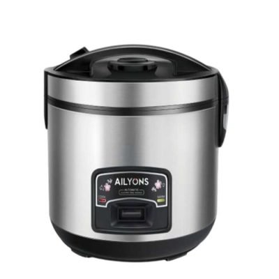 Ailyons Rice Cooker Deluxe 1.8L Automatic Electric 3 In 1 - Silver DRC18S-AVA1