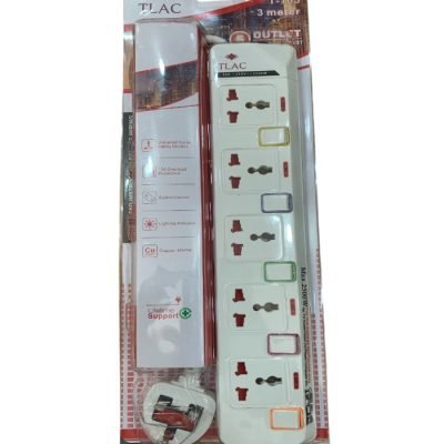 TLAC 5 Way Power Extension With Surge Protector T-105