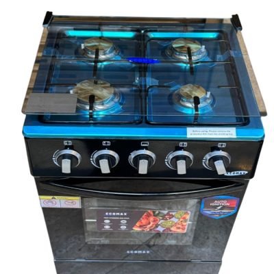 Ecomax Cooker 50x55cm 4 Gas Burners With Gas Oven
