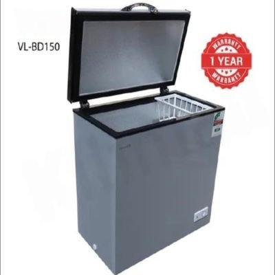 Volsmart Chest Freezer, Silver 150l