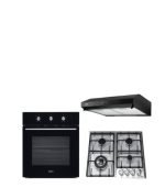 Haier Hob 60cm Bundle Complete Built-in: 60cm Hood + 60cm 4 burner built-in Hob + 59L built-in oven