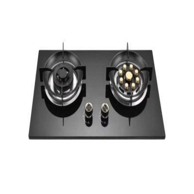 Bolesi built in hob cooker 2 gas burner Glass BLS-S08