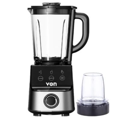 Von Blender 2 In 1 With Grinder 1000W - Black VBG1001BLK
