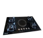 Bolesi Hob Built-in 4gas 1 Electric Tampered Glass Cooker HB-59035D - Image 2