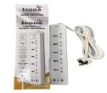 Icona Extension 5 Way Power With Surge Protector And USB 3M