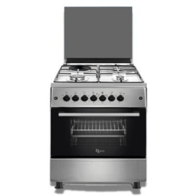 Cooker 60x60CM 3 Gas Burners + 1 Hotplate - Silver RECK-631SS