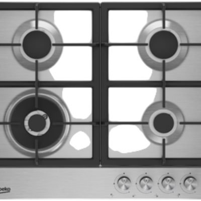 Beko Hob 60cm 4 Gas 1 Wok HQAW 64225 SX