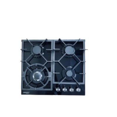 Hob 4 gas burners with 1 Wok Built in Glass 60CM