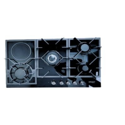 Legacy Hob Built-in 4 Gas Burners with 1 Wok and 1 Ceramic Plate 90Cm NY-QB5003