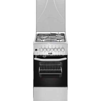 Von Cooker VAC5F131PS 3 Gas + 1 Electric Oven - Silver