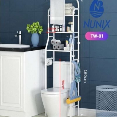 Nunix Bathrack, Over Toilet Storage 3 Tier Rack TW-01