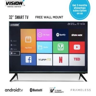 Vision Plus TV 32″ Frameless Smart Android TV VP8832SF