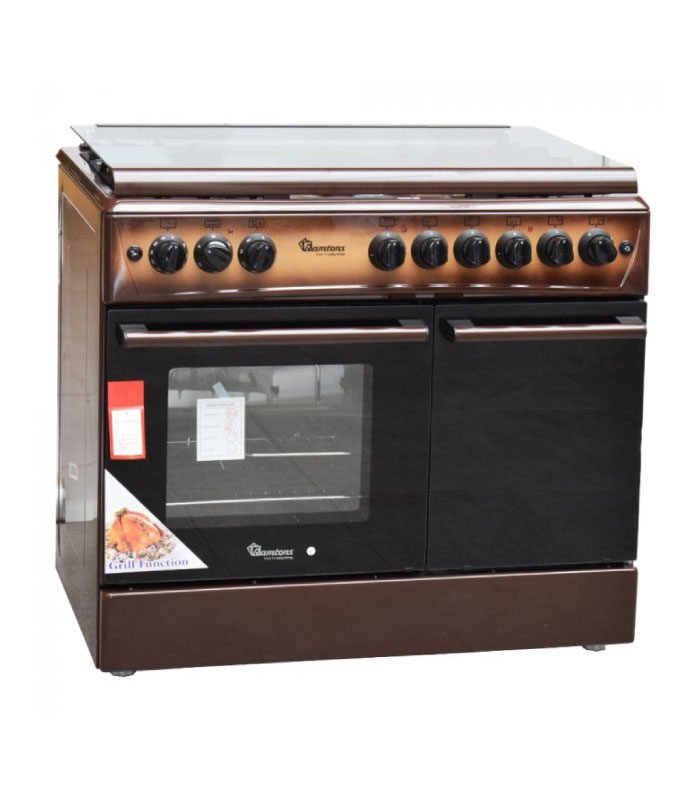 rf-490-1.jpg Ramtons Cooker, 4G+2E 90X60 Brown Cooker - RF/490 - Image 1