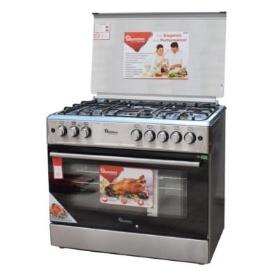 Ramtons Cooker, 5 GAS 60X90 Giant Cooker + Electric Oven - RF/491