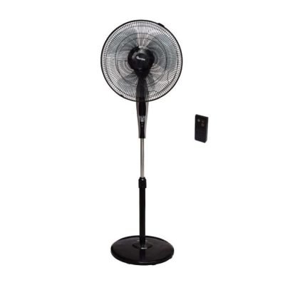 Ramtons Fan, Black Stand Fan, With Remote- RM/562
