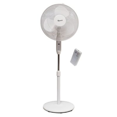 Ramtons Fan, White Stand Fan, With Remote - RM/563