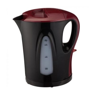 Ramtons Kettle, Cordless Electric Kettle 1.7 Liters Black And Red - RM/609