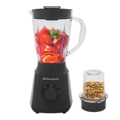 Binatone Blender With Grinder BLG-412 - 1.5L 300W - Gray (2YRs WRTY)