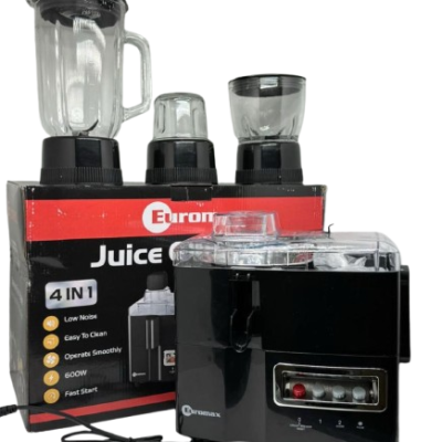 Euromax Juicer 4 in 1, Blender, grinder and Mill Food Processor 600W