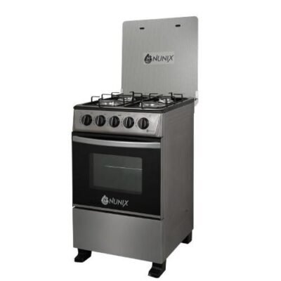 Nunix Freestanding Cooker 50×55cm 4-Gas Burner Oven – WLD-560-GO