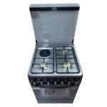 Ecomax Cooker 3 Gas Burners + 1 Hotplate With Electric Oven 60x60cm Black - Image 2