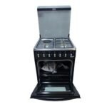 Ecomax Cooker 3 Gas Burners + 1 Hotplate With Electric Oven 60x60cm Black - Image 3