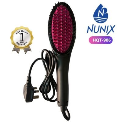 Nunix Hair Straightening Brush Comb  Electric HQT-906B