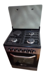 Nunix Cooker Free Standing 3 Gas Burners 1 Electric Plate  Eletric Oven 60*60