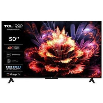 TCL 50 Inch 50V6C 4K HDR Smart Google TV Ultra HD, Dolby Audio, Netflix, YouTube, WiFi & Bluetooth