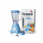 ICONA Blender & Grinder 2 In 1 300W  1.5L Blue ILB-700T