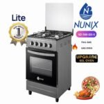 Nunix Cooker Freestanding 50×55cm 4-Gas Burner With Gas Oven KZ-560-GO-S
