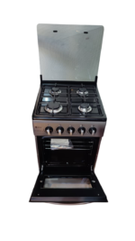 Nunix Cooker Freestanding 50×55cm 3Gas Burner, 1 Electric plate With Gas Oven KZ-560-3G1E-S - Image 3