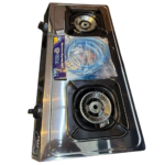 VON Cooker 2 Burner Gas Table Top  Enamel Coated, Stainless Steel With 1.5M Free Gas Pipe VCT2XWGX - Image 2