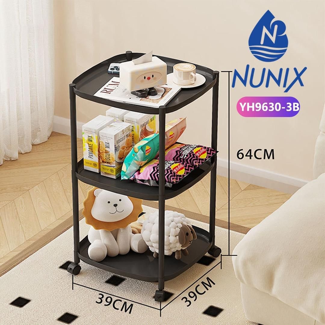 WhatsApp Image 2026-02-12 at 10.25.28 AM Nunix Organizer Rack with Roller 3 Layer YH9630-3B – Multipurpose Storage Trolley - Image 1