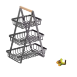 NUNIX 3 Layer Triangle Organizer Rack – Multi-Use Storage Shelf FR03 - Image 2