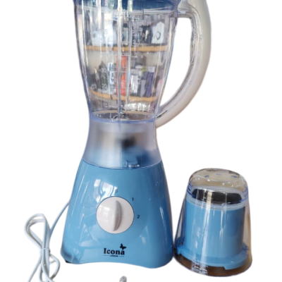 ICONA Blender & Grinder 2 In 1 300W  1.5L Blue ILB-700T